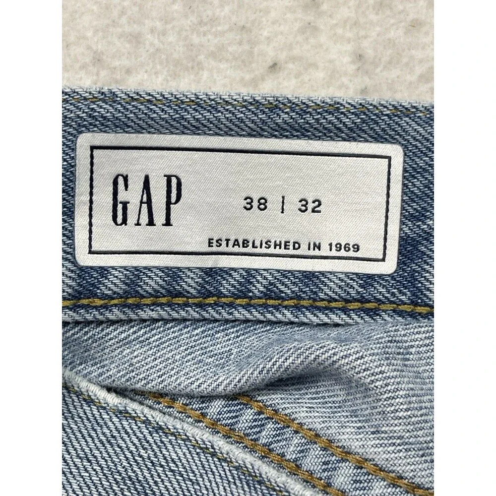 Gap Super Baggy Fit Men’s Size 38x32 Blue Cotton Denim Jeans 2025